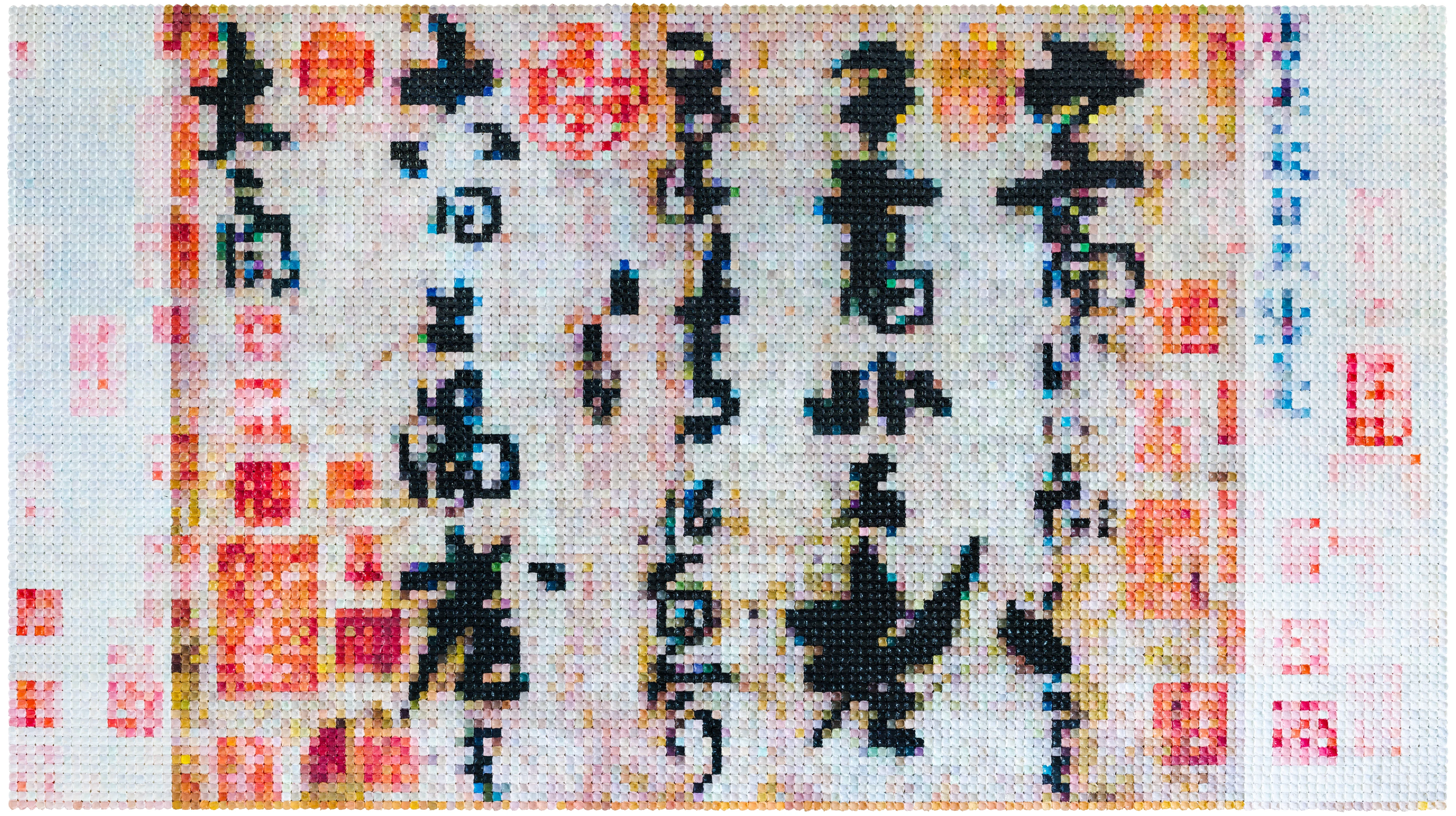 石村《李白上阳台帖》，横版布面油画
