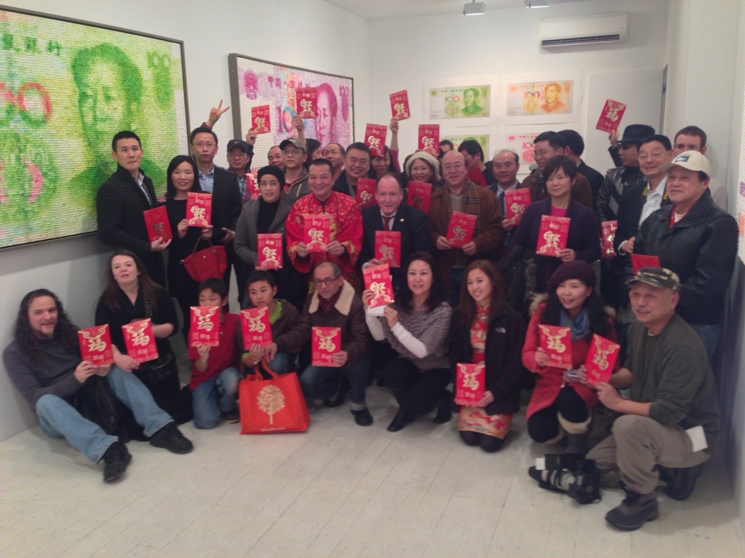 Gong Xi Fa Cai · Opening group photograph, Song Gallery, 2013